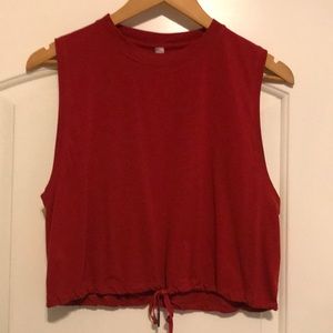 lululemon athletica Red Muscle Tee